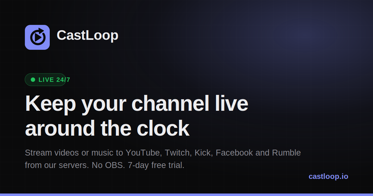 Got tired of babysitting OBS, so I built a 24/7 streaming service